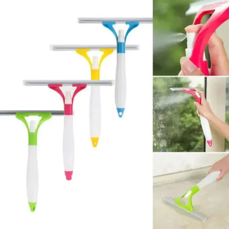 Glass Cleaning Wiper with Nozzle Spray
