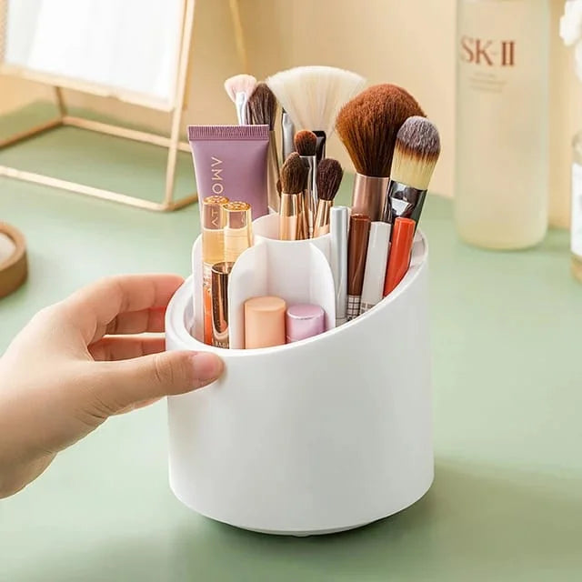 360° Rotating Makeup Brush Storage Box