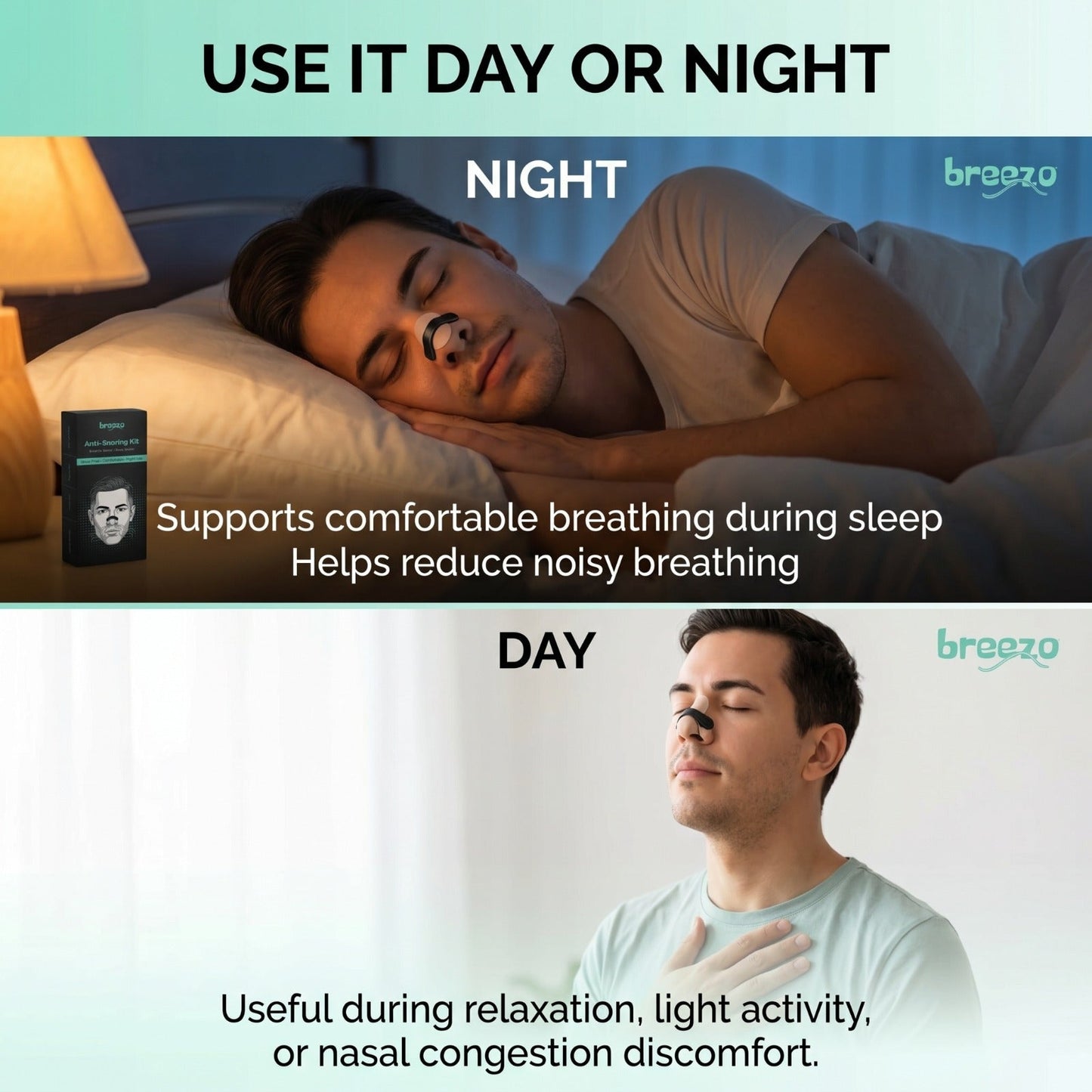 Magnetic Nasal Dilator - Anti Snoring Kit 4 Sizes