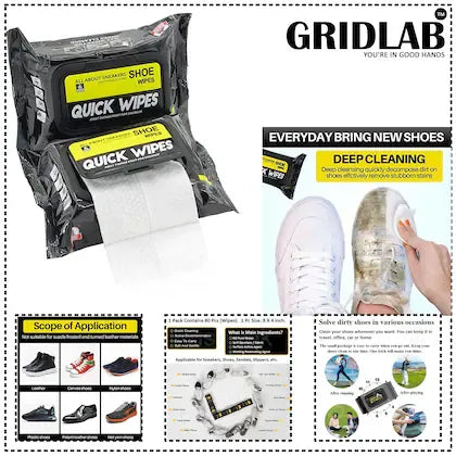 All-Purpose Cleaning Wipes - For Shoes & Surfaces (Pack of 2)