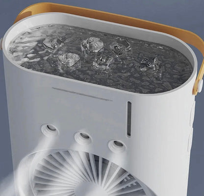 Rotating Spray Fan with Lightening Effects