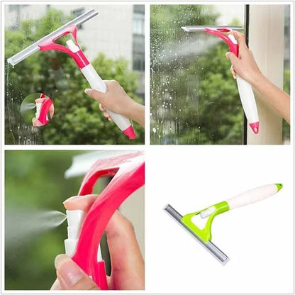 Glass Cleaning Wiper with Nozzle Spray