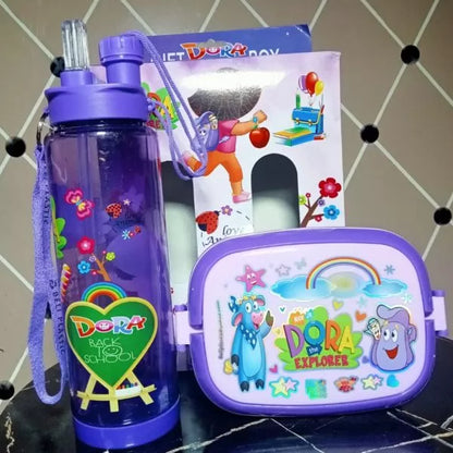 Kids' 2-in-1 Water Bottle and Lunch Box Gift Set