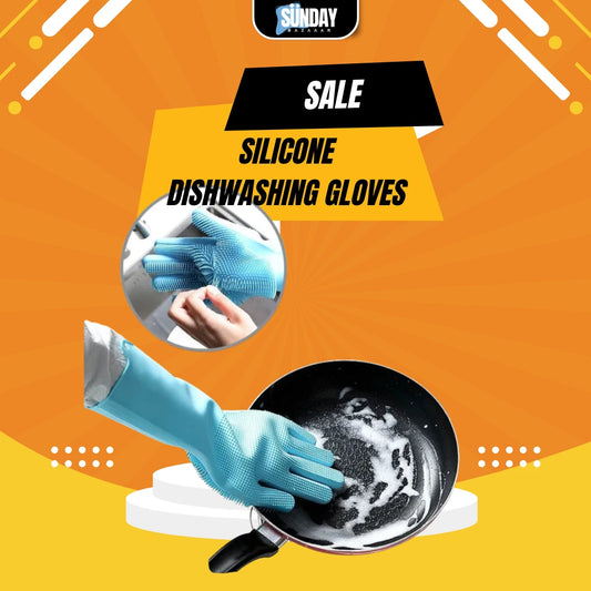 Silicone Dishwashing Gloves (With FREE Hanging Hook)
