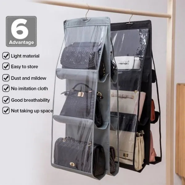 6 Pockets Hand Bags Organizer