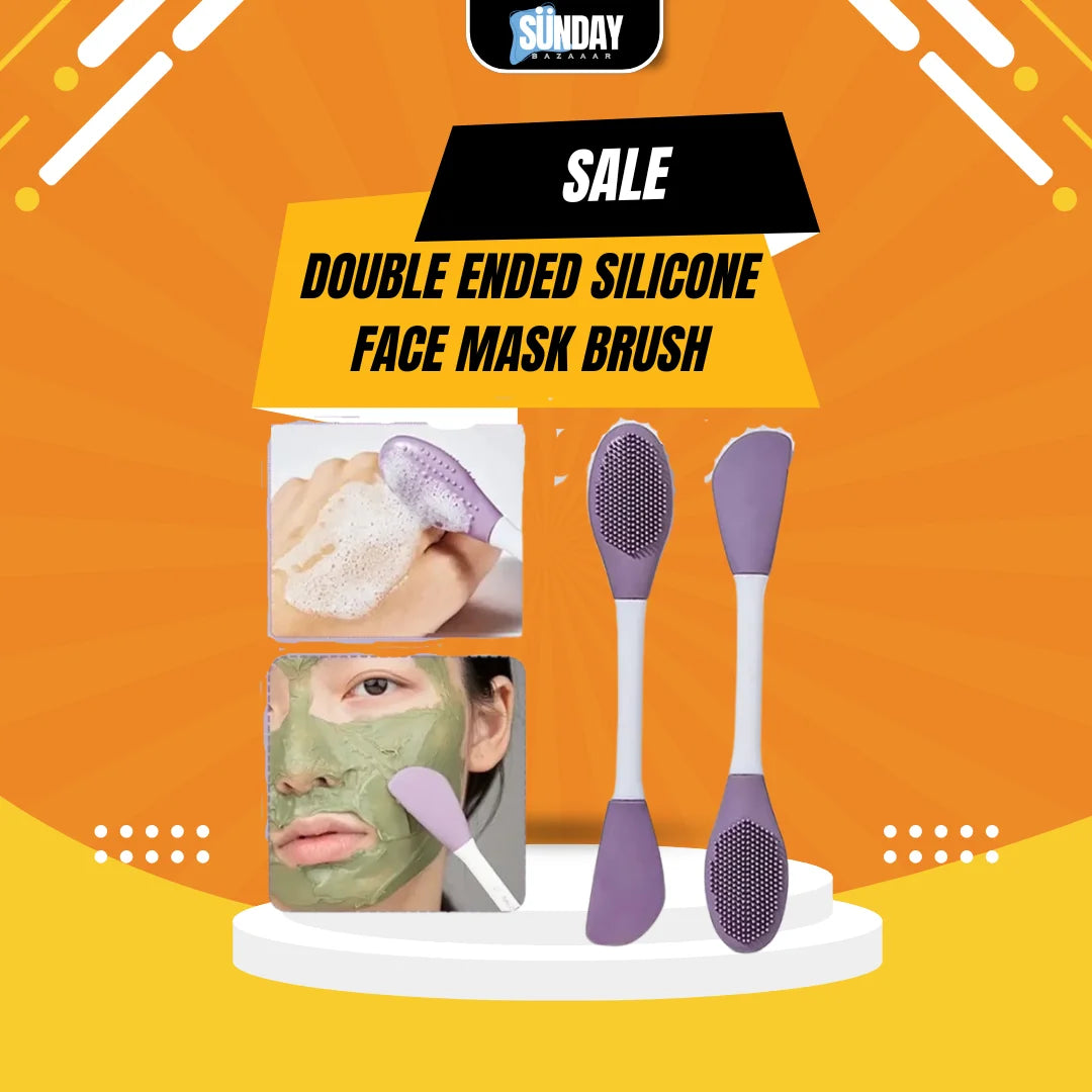 Double Ended Silicone Face Mask Brush