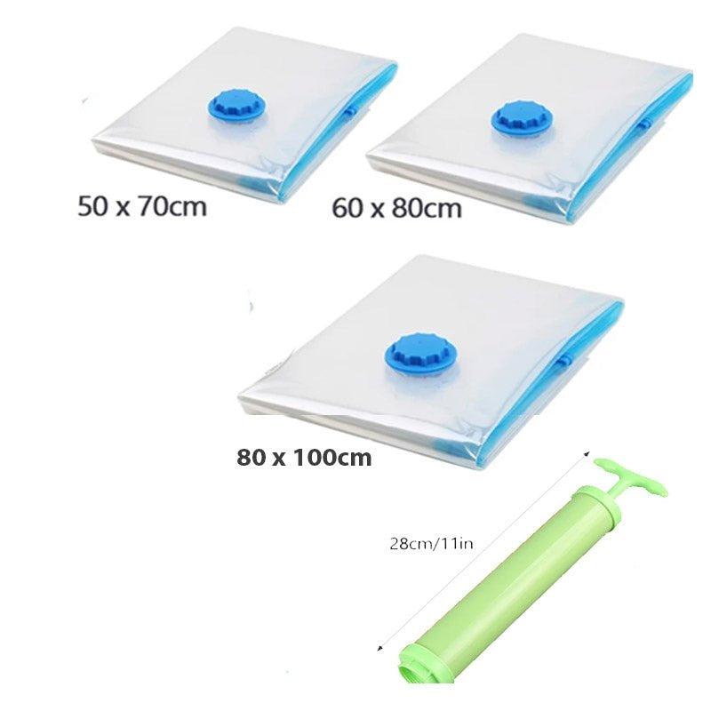 Vacuum Storage Bags with Hand Pump