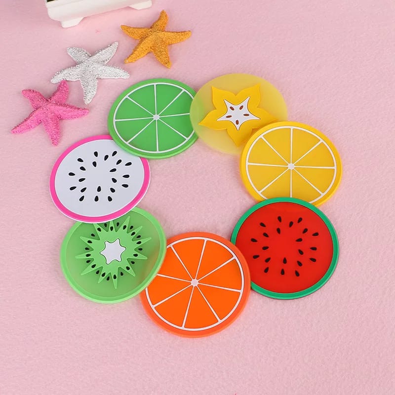 (Pack Of 4) Silicone Non-Slip Fruit Mats