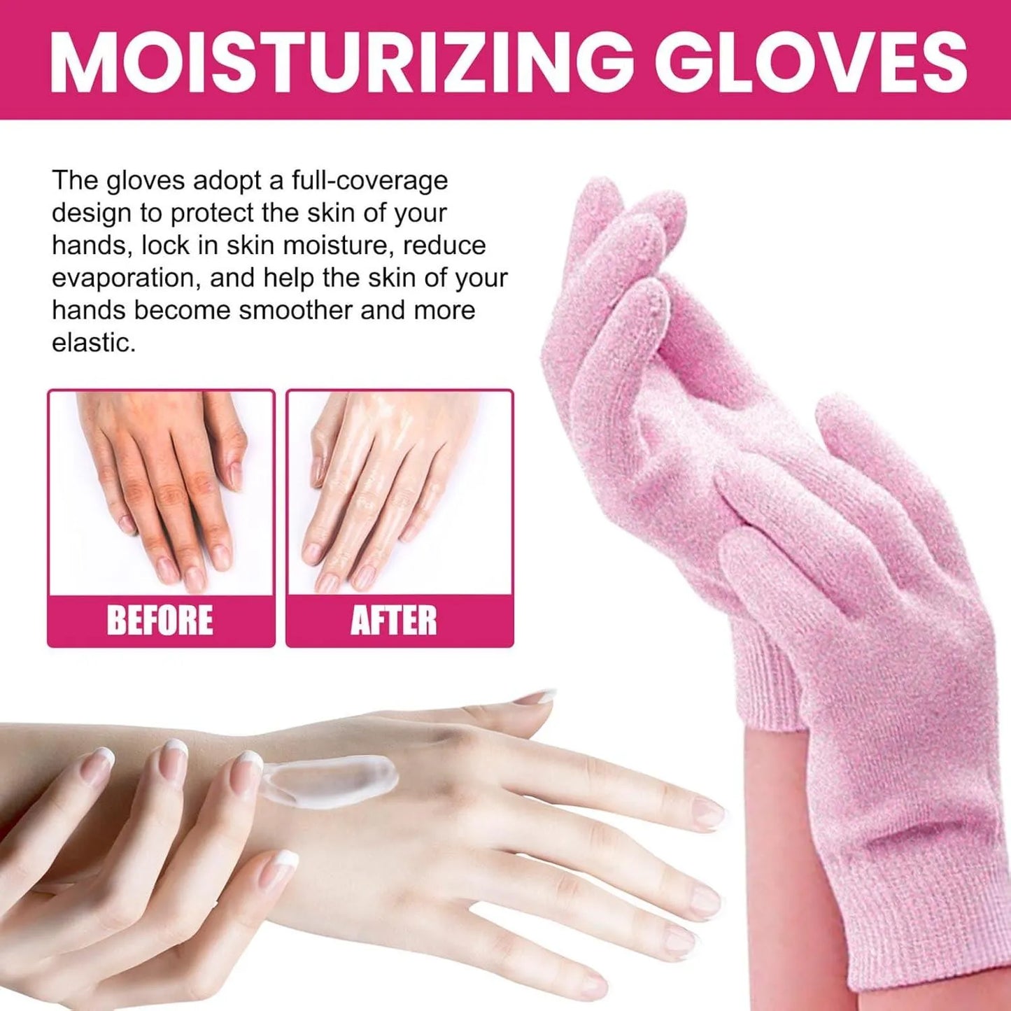 Silicone Moisturizing Gel Gloves Premium Quality