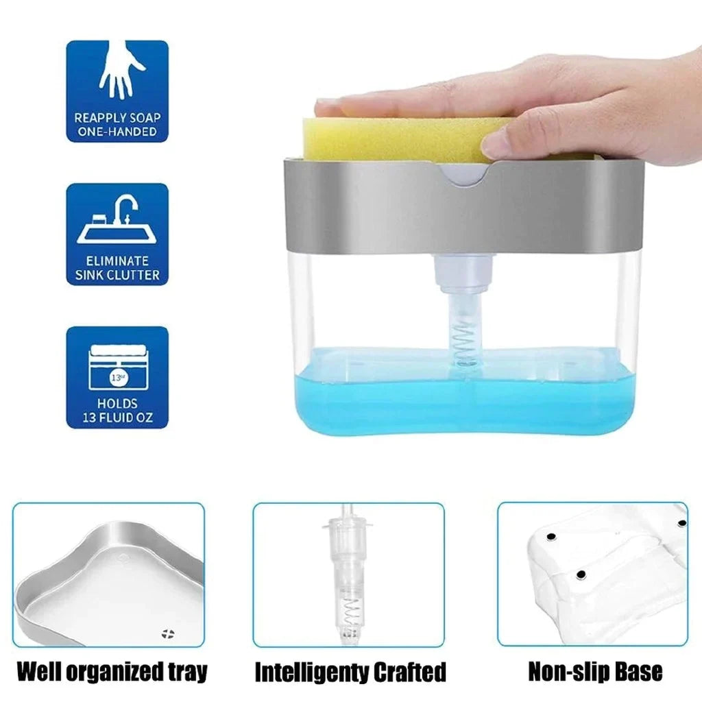 2 in 1 Soap Dispenser