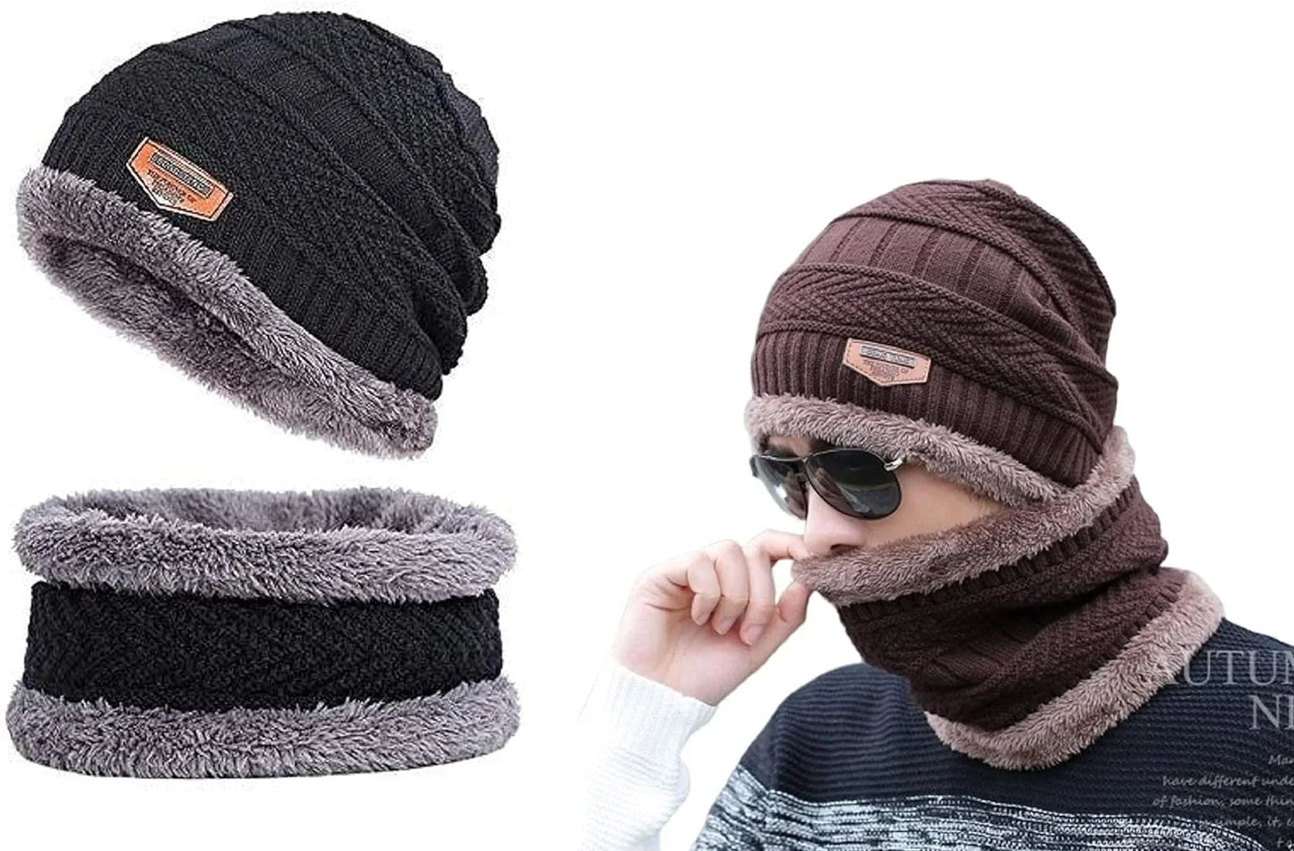 Imported Wool Cap & Neck Warmer