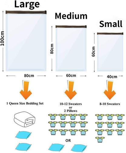 Vacuum Storage Bags with Hand Pump