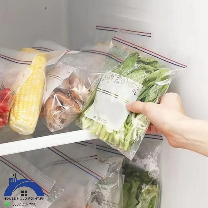 Zip Lock Reusable Food Storage Bags PACK OF 20 (6inches by 5.5inches)