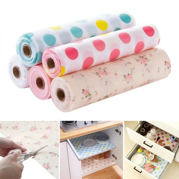 Anti-Slip Waterproof Mats for Kitchen Cupboards, Fridges, and Table