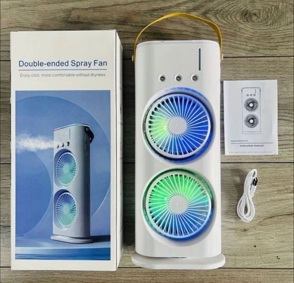 Rotating Spray Fan with Lightening Effects