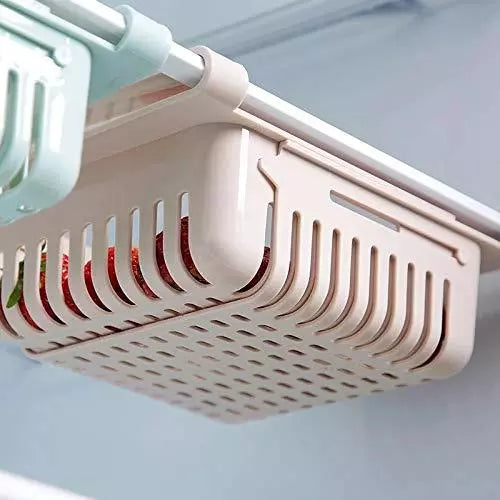 PACK OF 2 Adjustable-Fridge Storage Basket