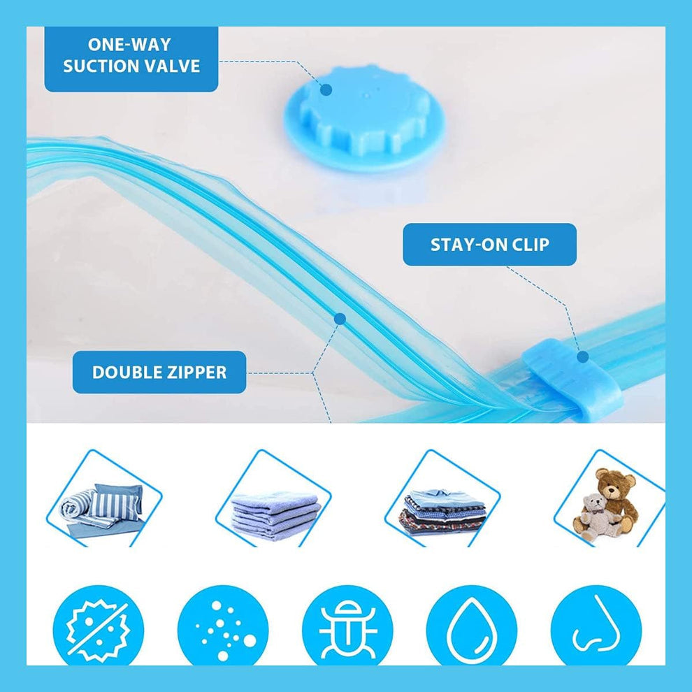 Vacuum Storage Bags with Hand Pump