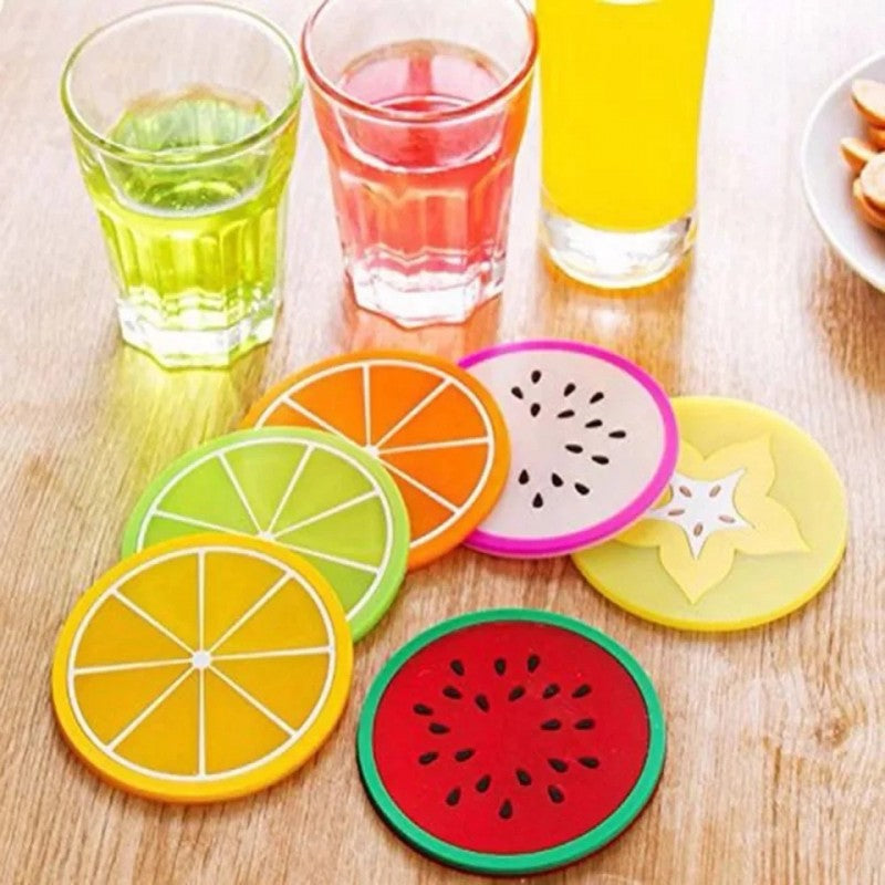 (Pack Of 4) Silicone Non-Slip Fruit Mats