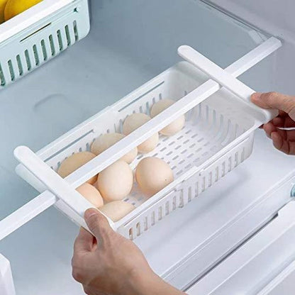PACK OF 2 Adjustable-Fridge Storage Basket