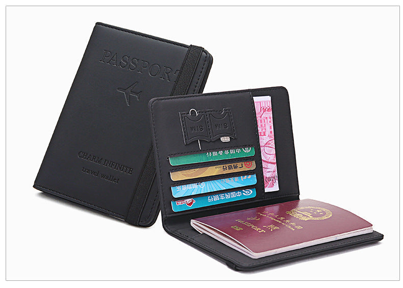 Vintage PU Leather Passport Holder and Travel Wallet