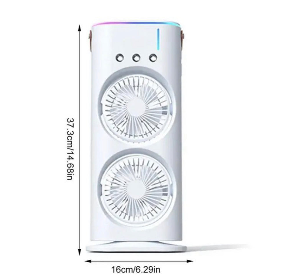 Rotating Spray Fan with Lightening Effects