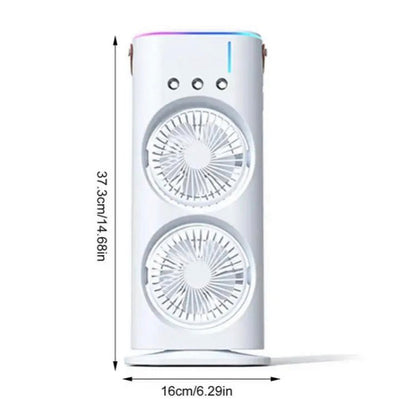 Rotating Spray Fan with Lightening Effects