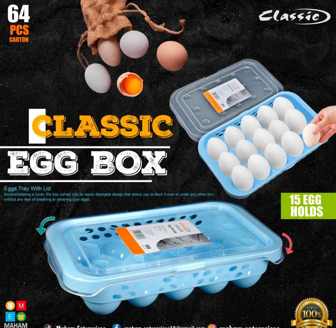 Classic egg box (15 egg holds)