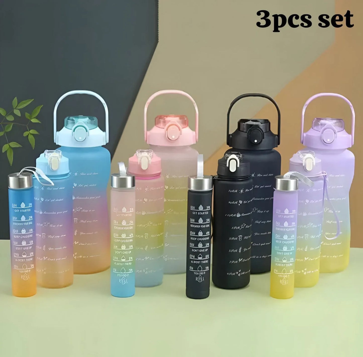 Water Bottle Set (Pack of 3 - Imported Quality)