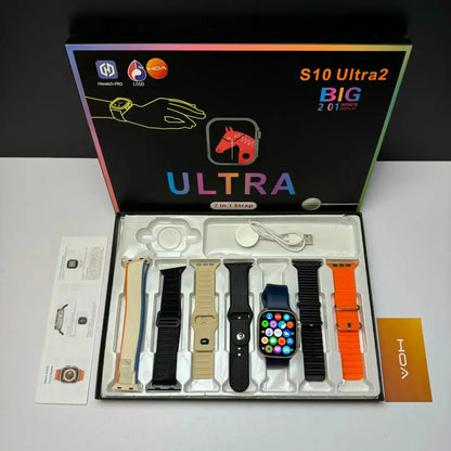 S10. 7 Watch Straps Ultra Smart Watch 2.01\IPS HD Touch Screen"