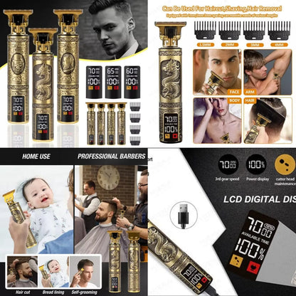 Metal Hair Trimming Vintage T9 Electric Hair Cutting Machine