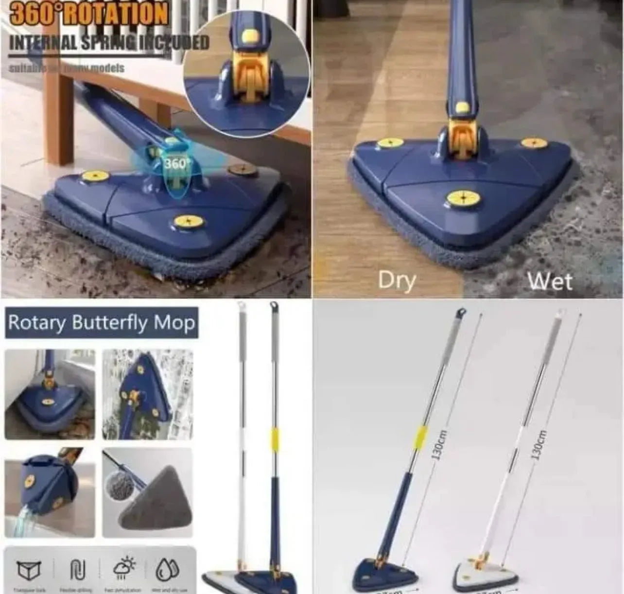 Triangle Twister Mop 360° Rotating Mop
