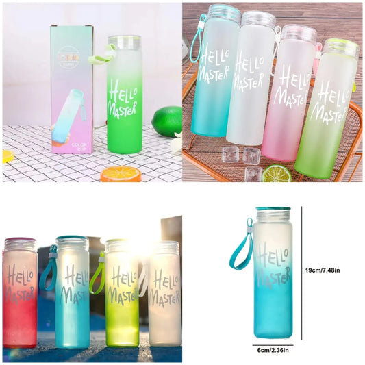 Hello Master Glass Drinking Water Bottle