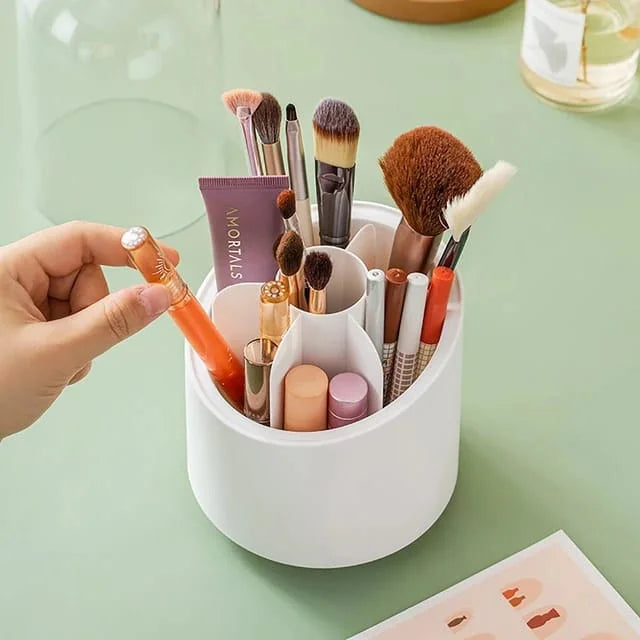 360° Rotating Makeup Brush Storage Box