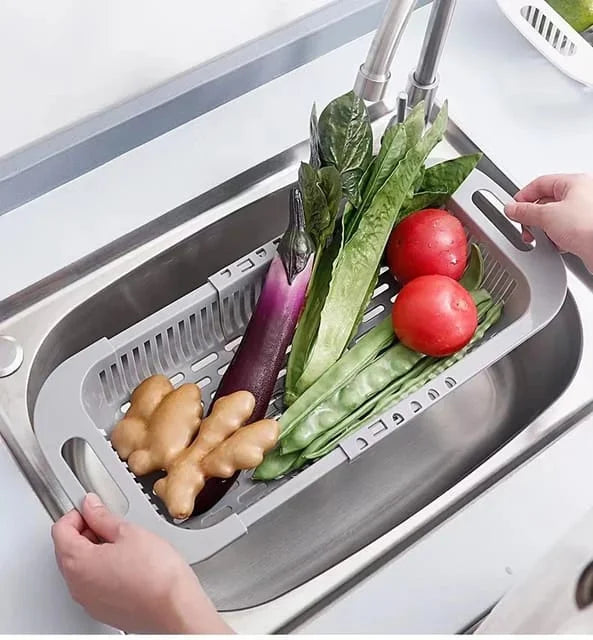 Adjustable Drain Basket (For Fruits & Vegetables)