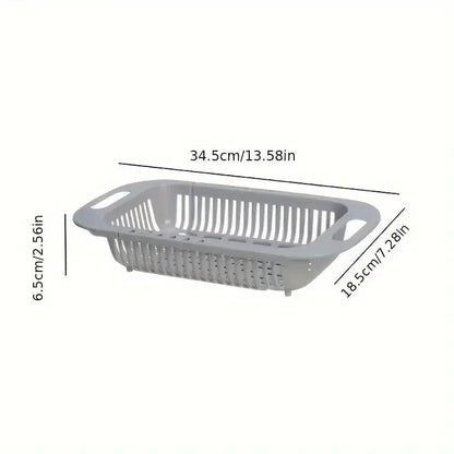 Adjustable Drain Basket (For Fruits & Vegetables)