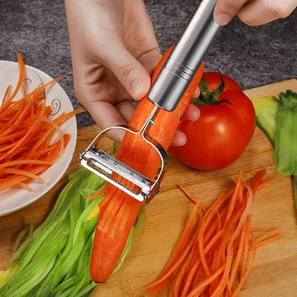 Stainless Steel Vegetable Peeler With Double Planning Grater
