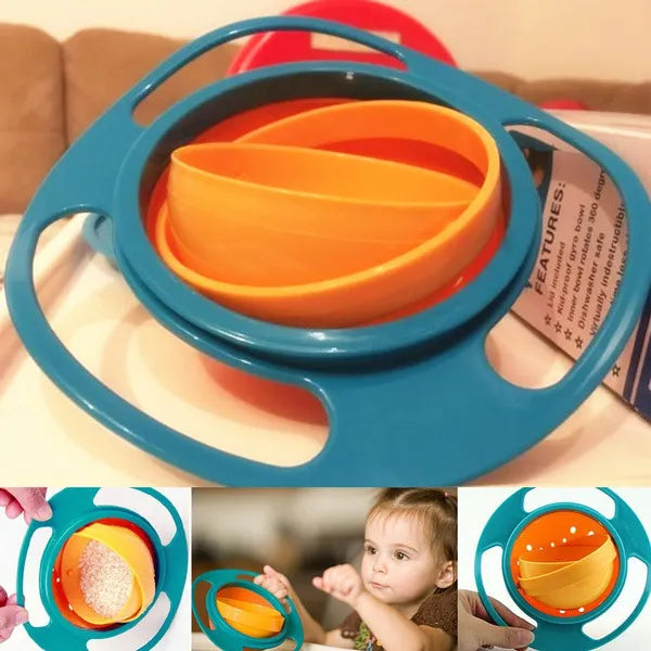 Non Spill 360 Gyro Bowl For Kids