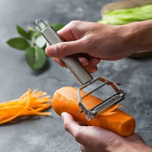 Stainless Steel Vegetable Peeler With Double Planning Grater