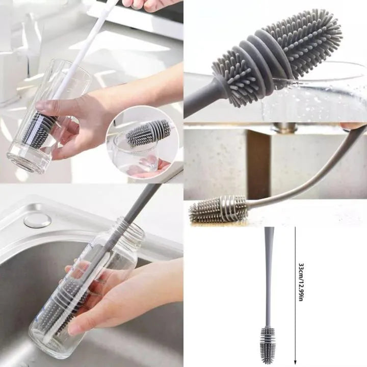 Silicone Long Dishes Cleaning Brush