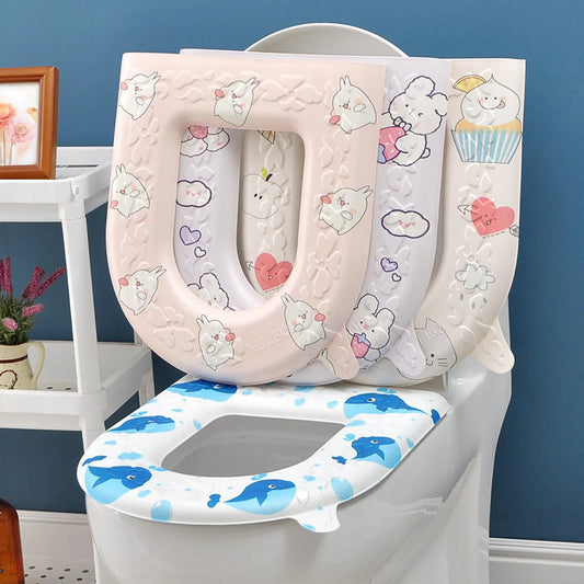 Washable & Comfortable Toilet Seat Cover (Pack of 2)