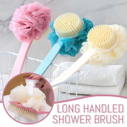 2 in 1 Long Handle Double Sided Bath Brush