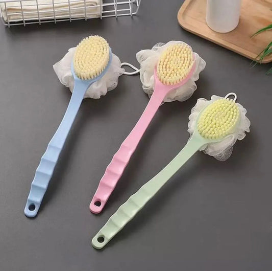 2 in 1 Long Handle Double Sided Bath Brush