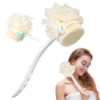 2 in 1 Long Handle Double Sided Bath Brush