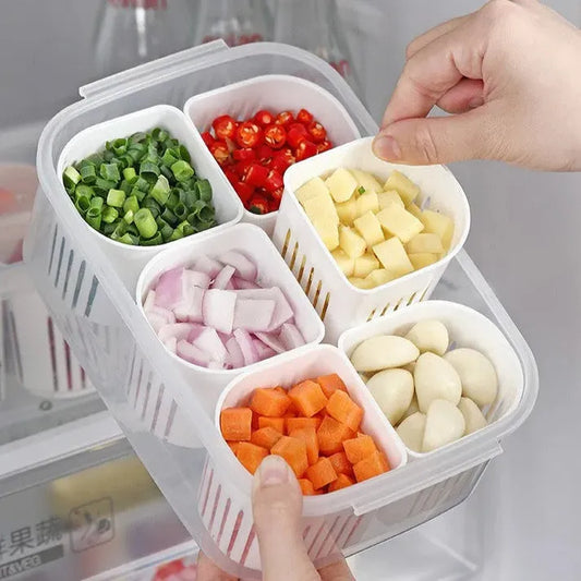 6 Grids Masala Storage Box