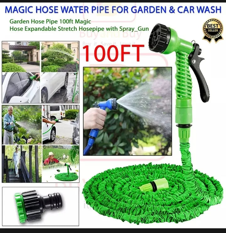 100 Ft Expandable Automatic Water Hose Pipe