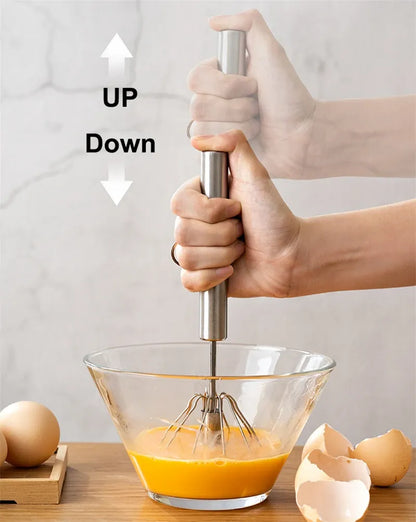 Manual Egg Beater & Mixer for Baking, Outdoor Cooking Accessory