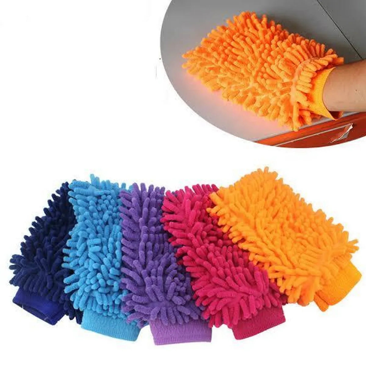 Microfiber Washing Gloves for Car & Household Use