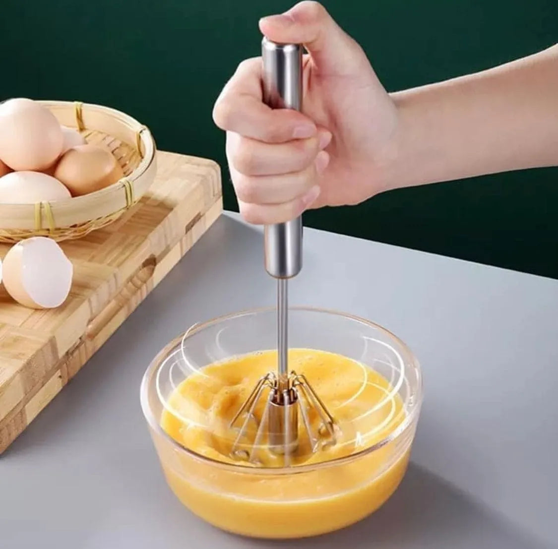 Manual Egg Beater & Mixer for Baking, Outdoor Cooking Accessory