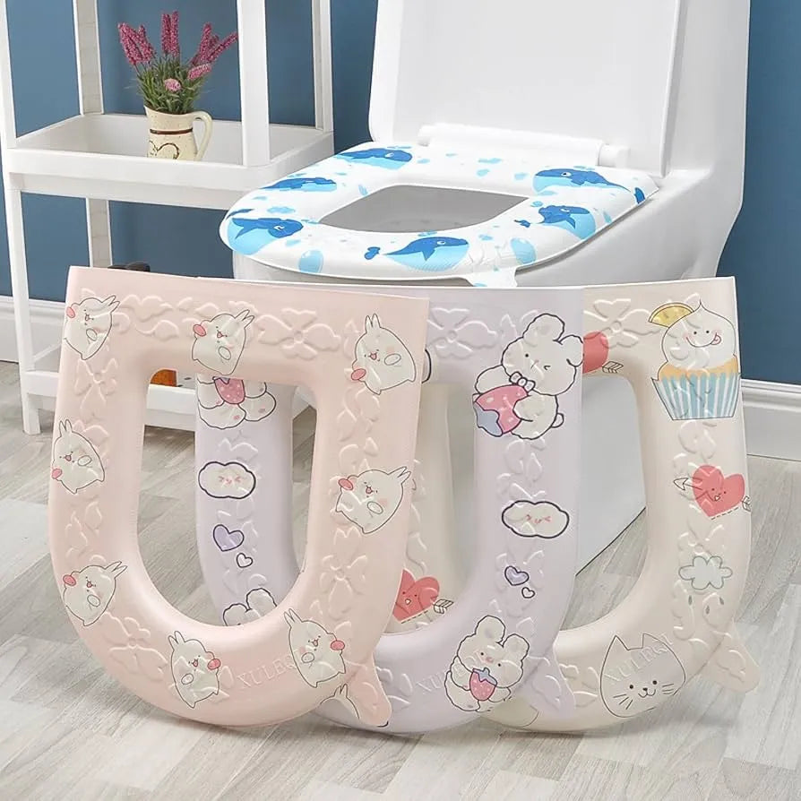 Washable & Comfortable Toilet Seat Cover (Pack of 2)