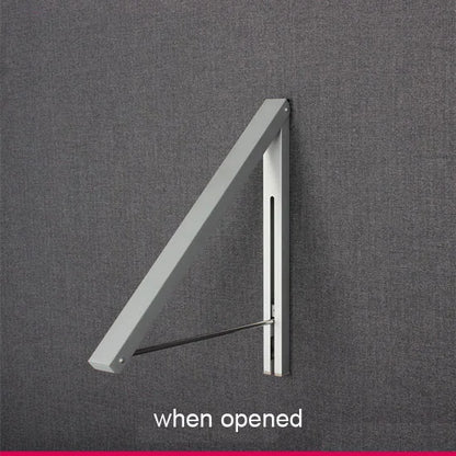 Folding Wall-Mounted Retractable Clothes Hanger & Drying Rack